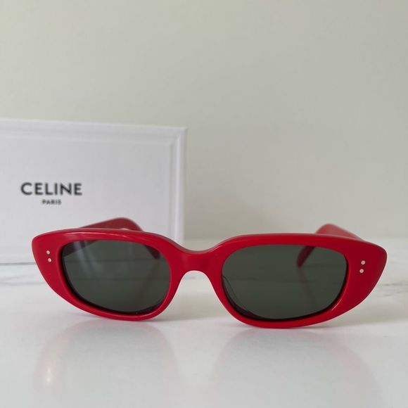 Celine NEW Woman Sunglasses - Red - Picture 5 of 6